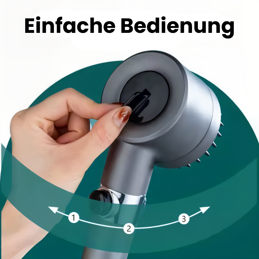 Duschkopf mit Hochdruck und Filter